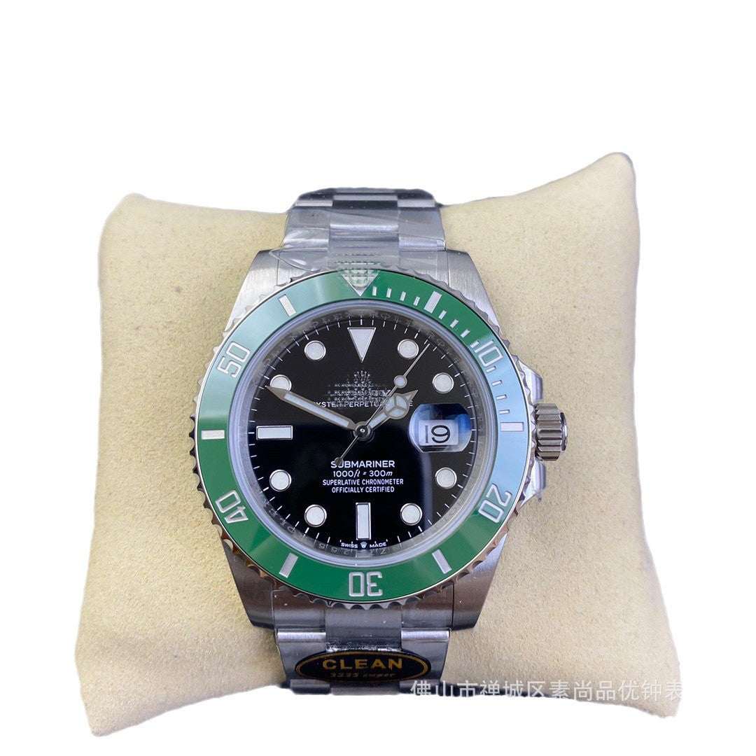 Foreign trade black water ghost watch men's watch automatic mechanical watch green water ghost watch men's fine steel band leisure waterproof wrist watch