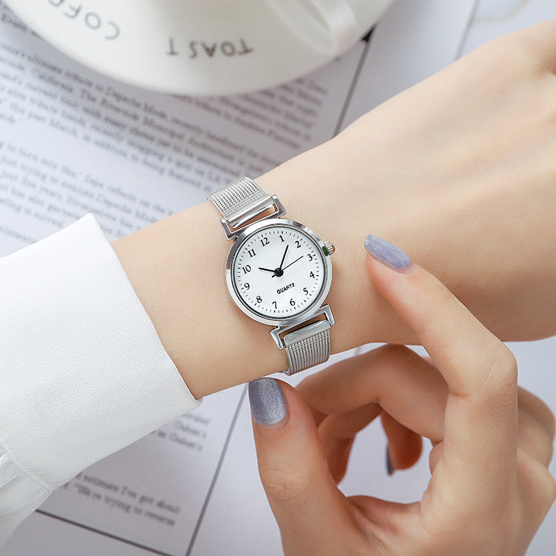 Watch Women's Ins High-value Student Small Dial Women's Simple Fashion Pointer Women's Watch for Junior High School Students