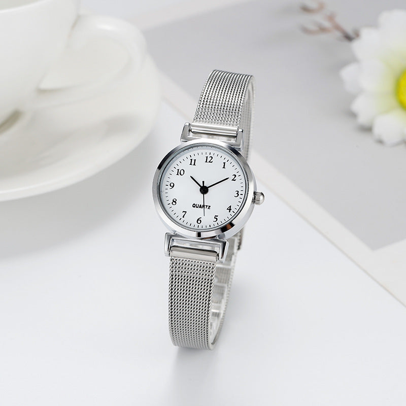 Watch Women's Ins High-value Student Small Dial Women's Simple Fashion Pointer Women's Watch for Junior High School Students