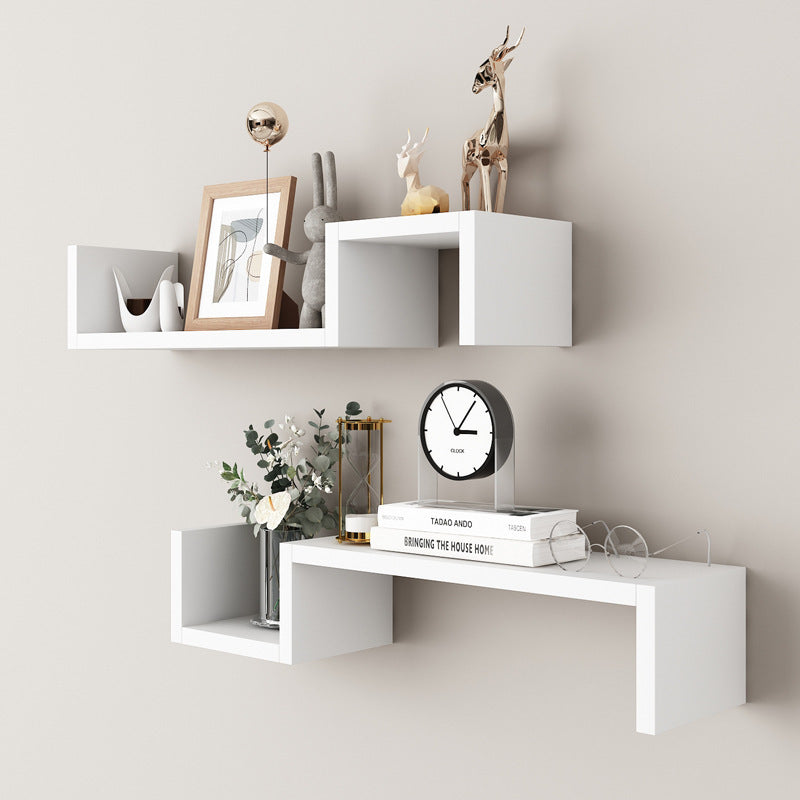 Living Room Wall Decoration Wall Shelf Bedroom Bedside Wall-mounted Simple Free Combination Personalized Creative Grids