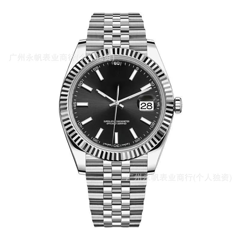 Factory Direct Sales Laojia Log Mechanical Watch Fully Automatic Mechanical Watch Luminous Nail Steel Belt Cross-Border Foreign Trade Dropshipping