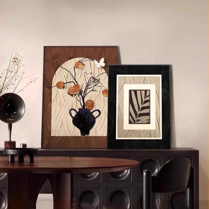 French Desktop Table Vintage Living Room Decorative Painting Antique Dining Room Persimmon Ruyi Sofa Background Wall Hanging Painting