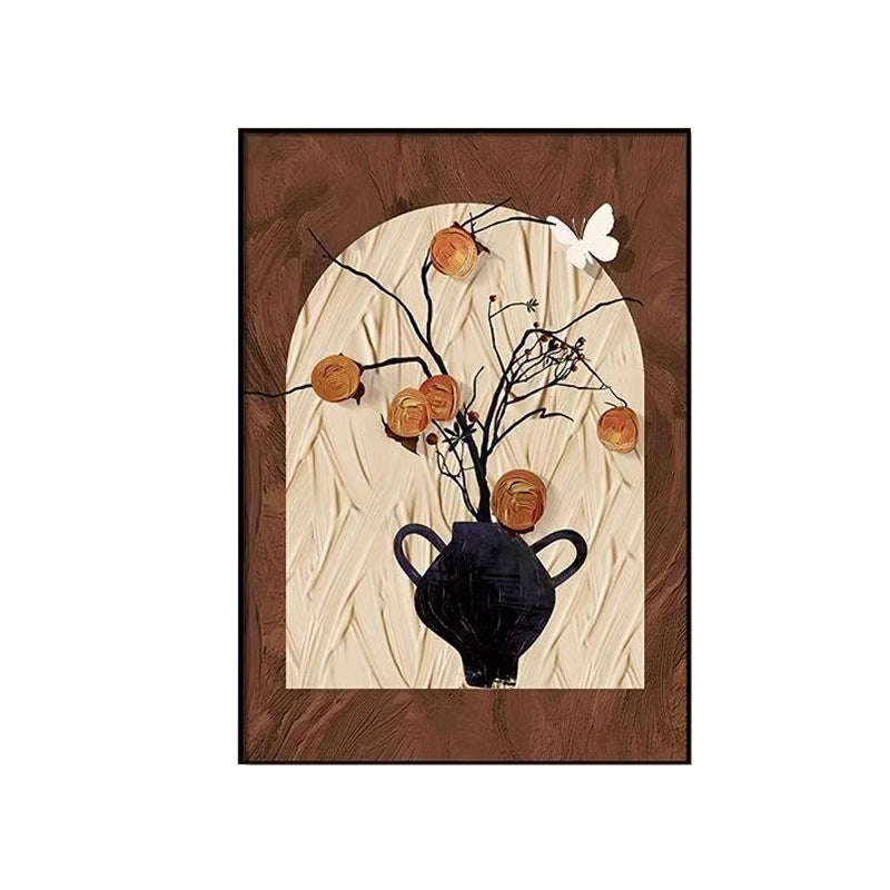 French Desktop Table Vintage Living Room Decorative Painting Antique Dining Room Persimmon Ruyi Sofa Background Wall Hanging Painting