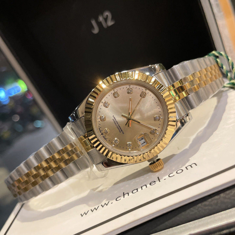 Weishang Daifa Laojia Oyster Constant Log 31MM Fully Automatic Mechanical Women's Watch Log Series Olive Green Watch