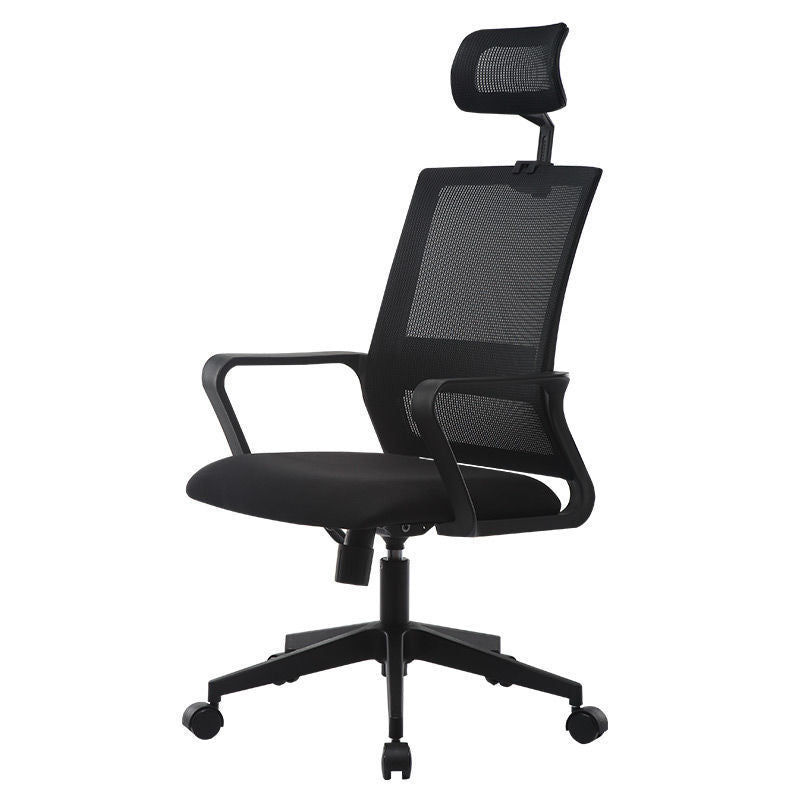 Computer Chair, Comfortable for Long Sitting, Home Office Chair, Student Study Chair, Dormitory Chair with Adjustable Headrest, Swivel Ergonomic Design