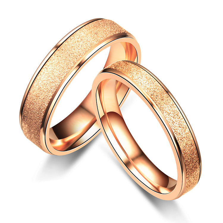 20 years of new romantic simple matte couple to ring Japan and South Korea explosions manufacturers Sales Source new Taobao