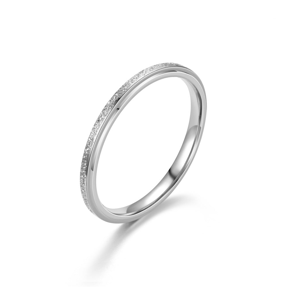20 years of new romantic simple matte couple to ring Japan and South Korea explosions manufacturers Sales Source new Taobao