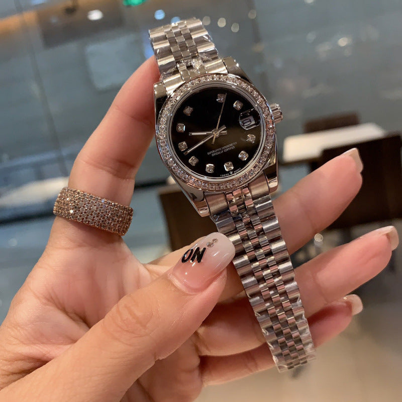Weishang Daifa Laojia Oyster Constant Log 31MM Fully Automatic Mechanical Women's Watch Log Series Olive Green Watch