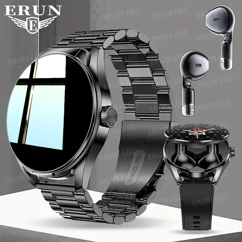 Temu Cross-Border Popular Sports Outdoor Smart Watch D8 Two-In-One Tws Bluetooth Call Heart Rate Exercise Sleep