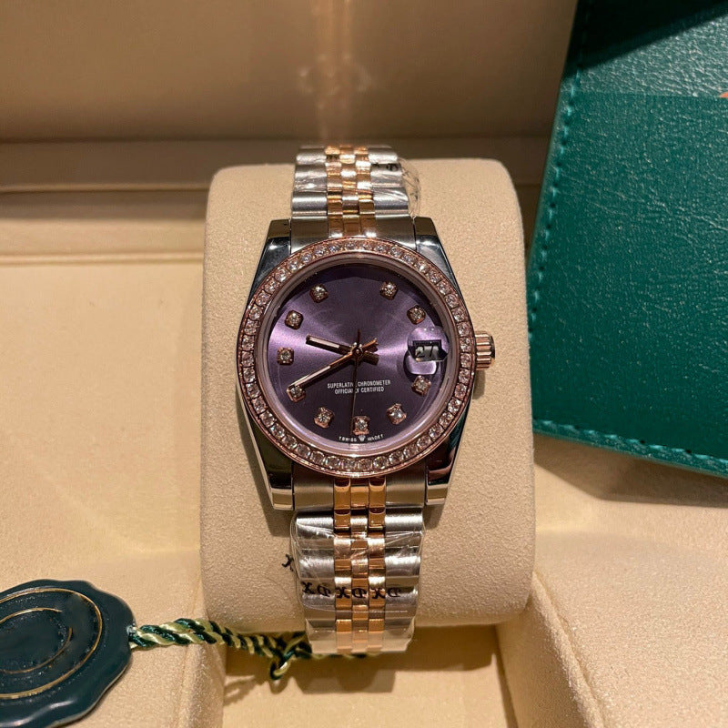 Weishang Daifa Laojia Oyster Constant Log 31MM Fully Automatic Mechanical Women's Watch Log Series Olive Green Watch