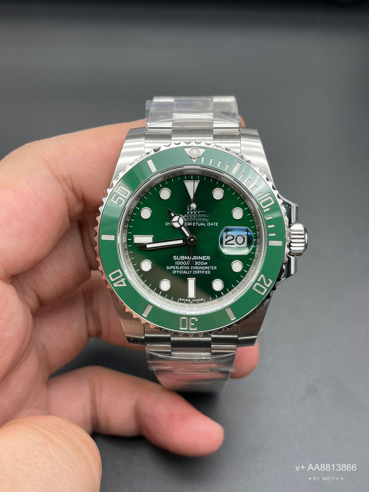Foreign trade black water ghost watch men's watch automatic mechanical watch green water ghost watch men's fine steel band leisure waterproof wrist watch