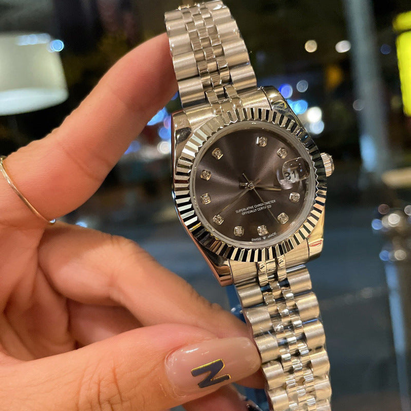 Weishang Daifa Laojia Oyster Constant Log 31MM Fully Automatic Mechanical Women's Watch Log Series Olive Green Watch