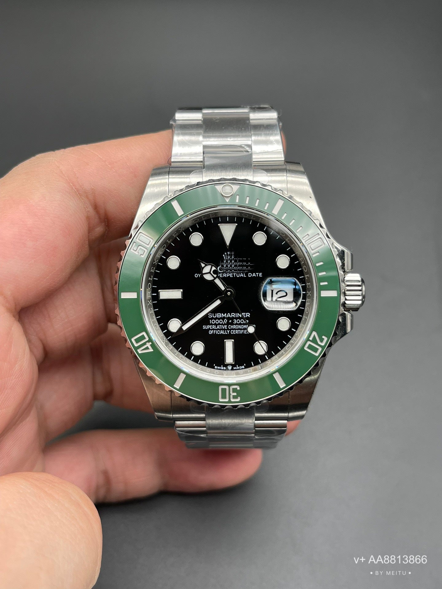Foreign trade black water ghost watch men's watch automatic mechanical watch green water ghost watch men's fine steel band leisure waterproof wrist watch