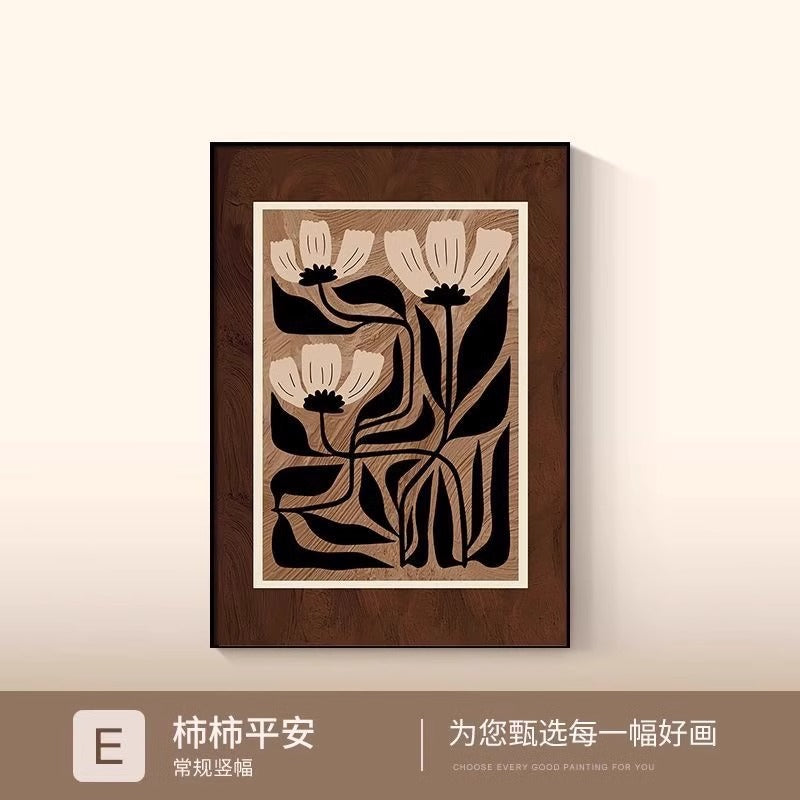 French Desktop Table Vintage Living Room Decorative Painting Antique Dining Room Persimmon Ruyi Sofa Background Wall Hanging Painting