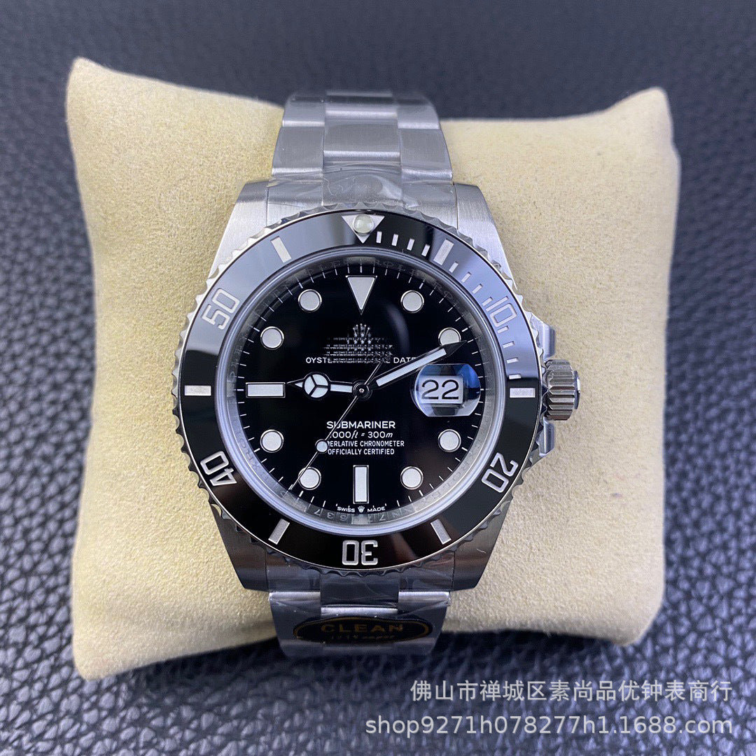 Foreign trade black water ghost watch men's watch automatic mechanical watch green water ghost watch men's fine steel band leisure waterproof wrist watch