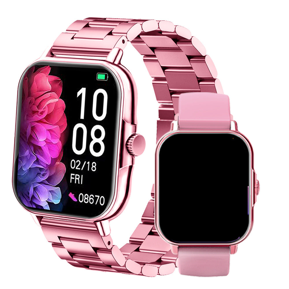 Temu Cross-Border Popular Sports Outdoor Smart Watch D8 Two-In-One Tws Bluetooth Call Heart Rate Exercise Sleep