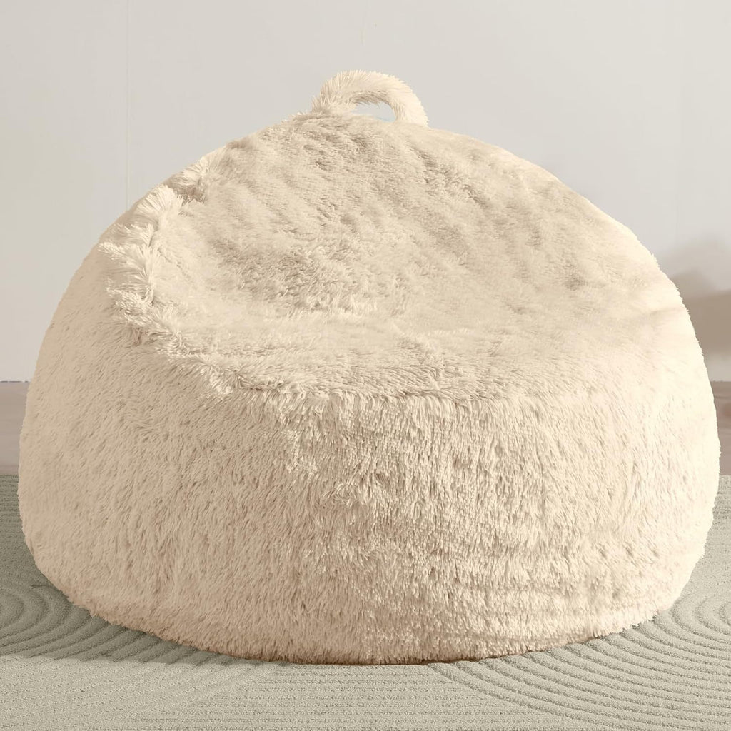 Lazy Sofa Bean Bag Faux Fur Bean Bag Sofa Cover Children's Toy Storage Cover Cross-Border Source Manufacturer