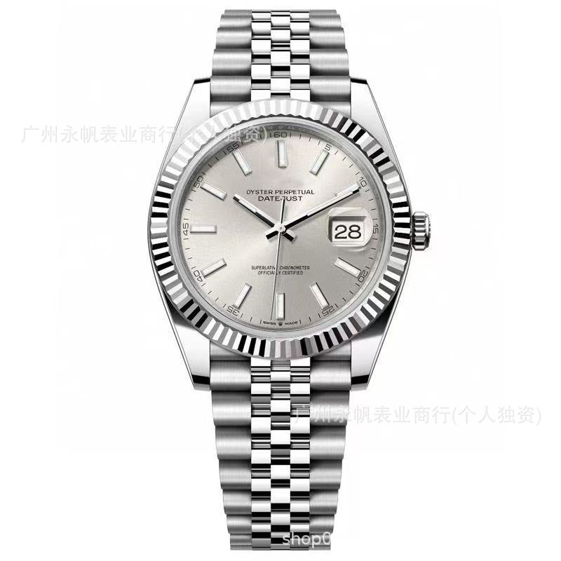 Factory Direct Sales Laojia Log Mechanical Watch Fully Automatic Mechanical Watch Luminous Nail Steel Belt Cross-Border Foreign Trade Dropshipping