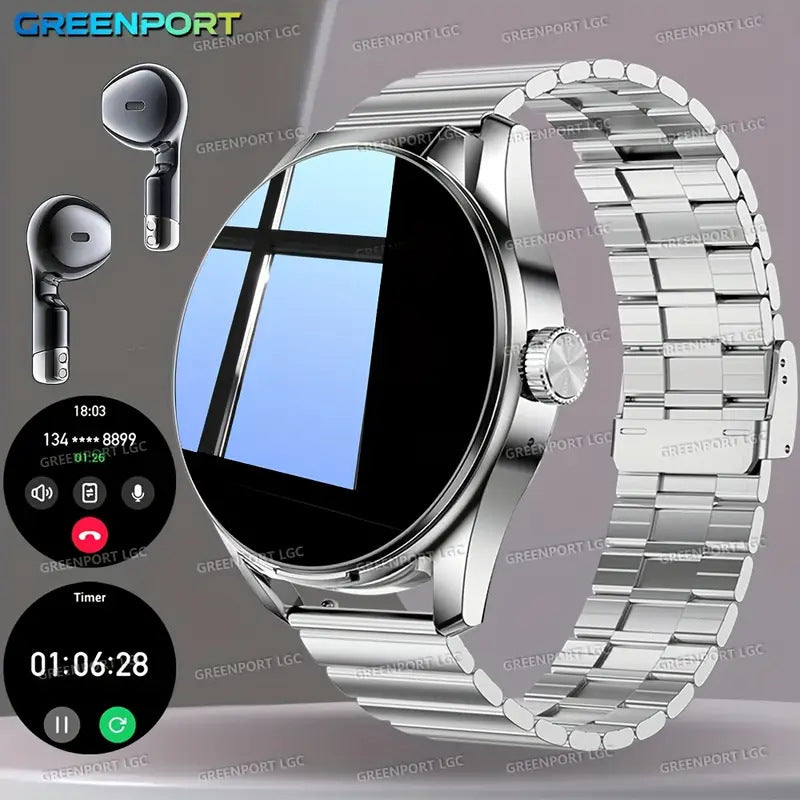 Temu Cross-Border Popular Sports Outdoor Smart Watch D8 Two-In-One Tws Bluetooth Call Heart Rate Exercise Sleep