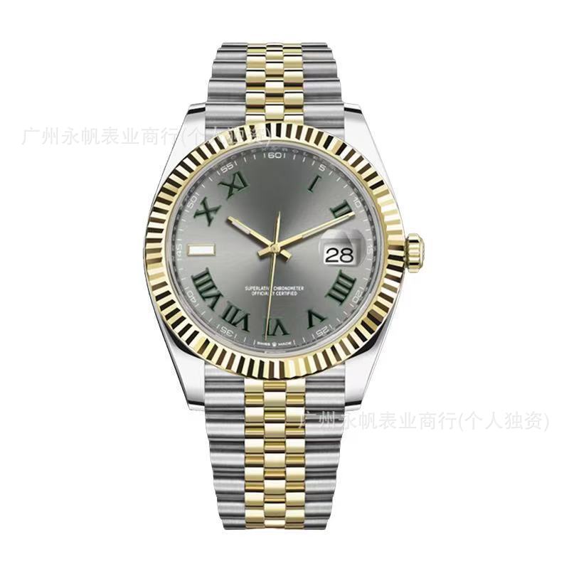 Factory Direct Sales Laojia Log Mechanical Watch Fully Automatic Mechanical Watch Luminous Nail Steel Belt Cross-Border Foreign Trade Dropshipping