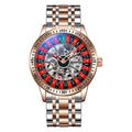 genuine goods foreign trade explosions wooden broad gambling plate men's automatic mechanical watch waterproof luminous fashion wristwatch