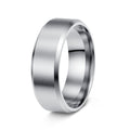 Cross-Border Hot Selling 8mm Matte Stainless Steel Men's Ring Yiwu Simple Fashion Jewelry Factory Jewelry Wholesale