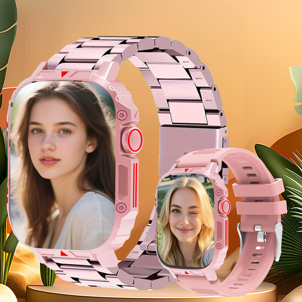 Temu Cross-Border Popular Sports Outdoor Smart Watch D8 Two-In-One Tws Bluetooth Call Heart Rate Exercise Sleep
