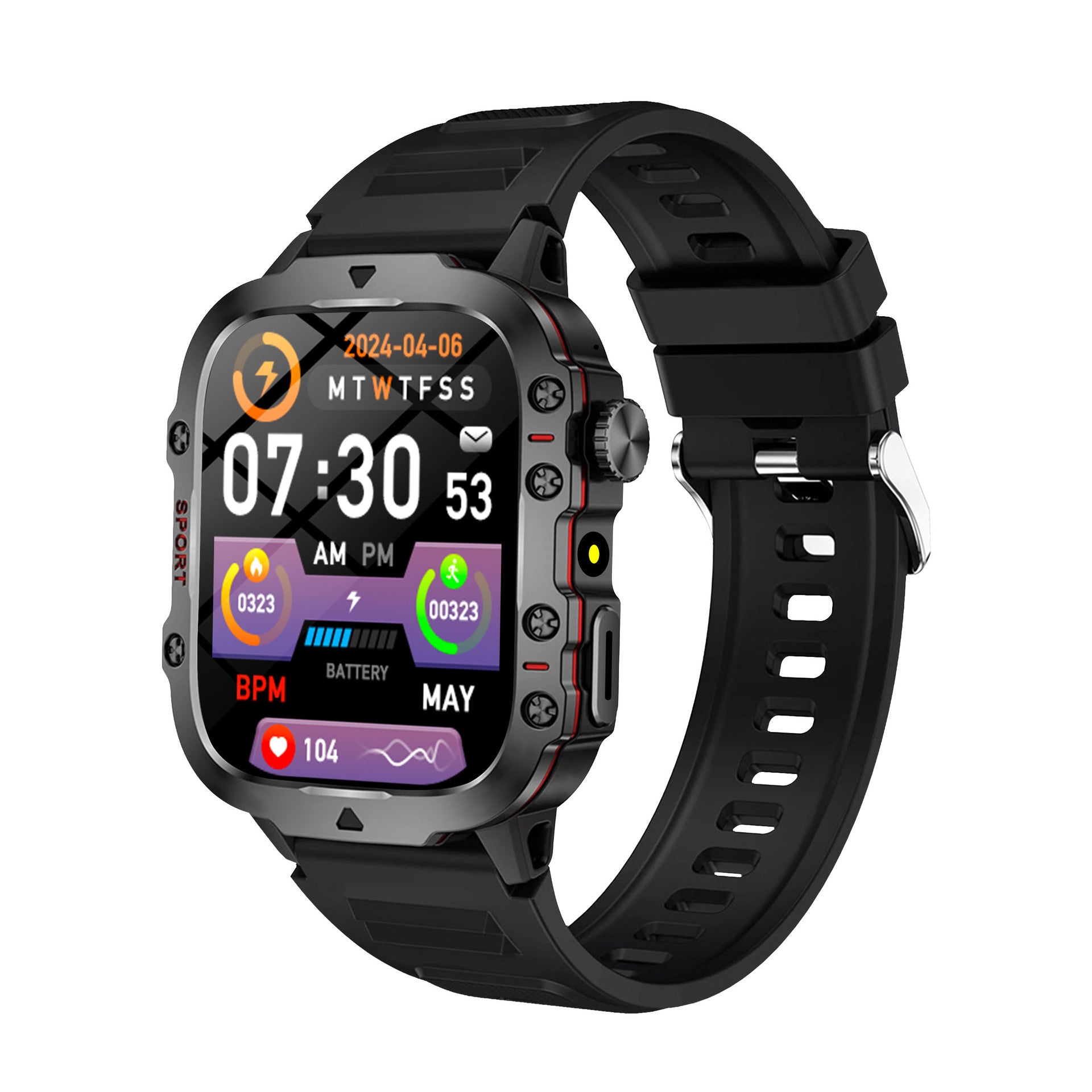 Temu Cross-Border Popular Sports Outdoor Smart Watch D8 Two-In-One Tws Bluetooth Call Heart Rate Exercise Sleep