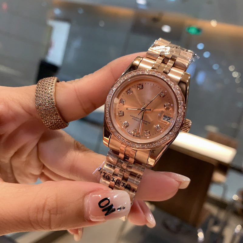 Weishang Daifa Laojia Oyster Constant Log 31MM Fully Automatic Mechanical Women's Watch Log Series Olive Green Watch