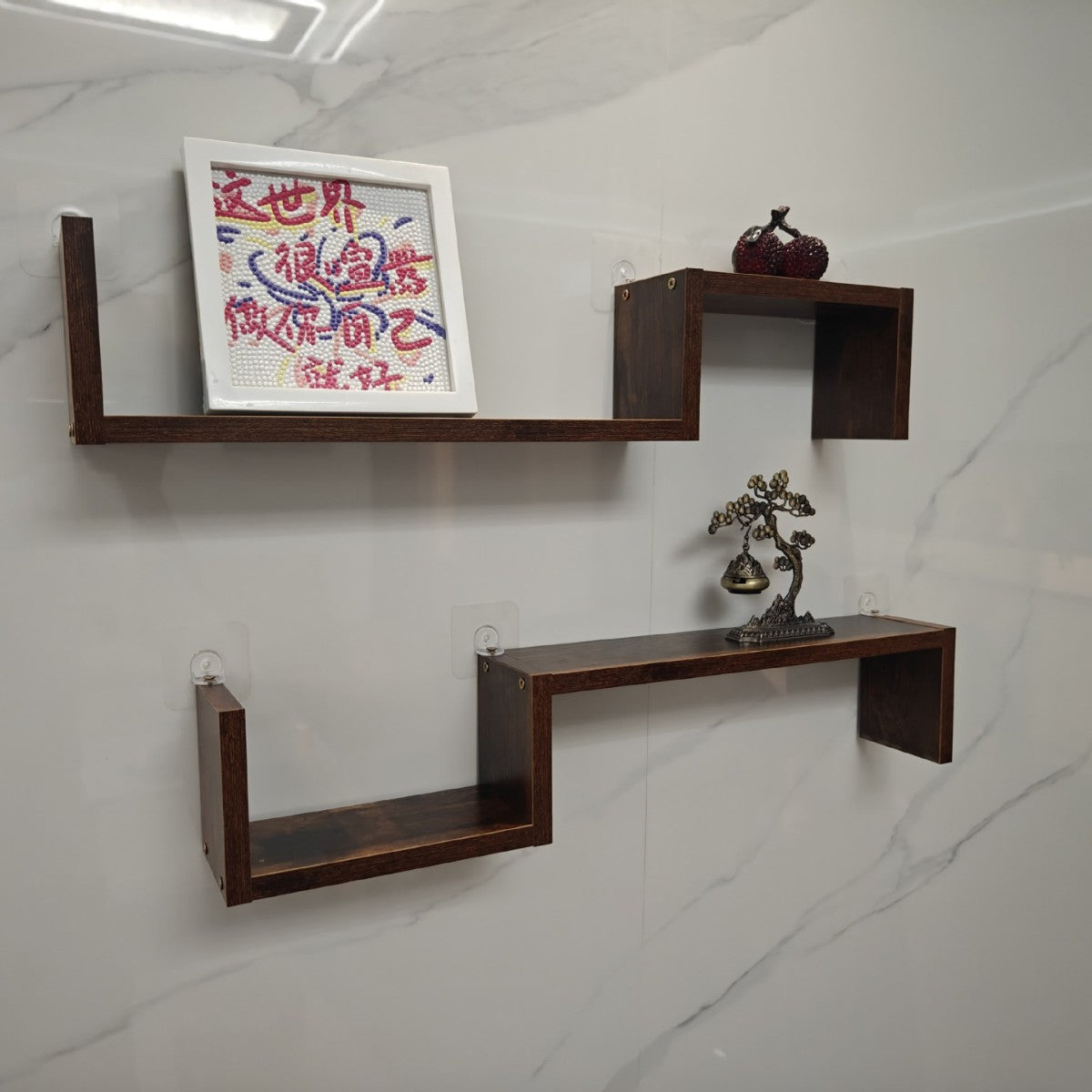Living Room Wall Decoration Wall Shelf Bedroom Bedside Wall-mounted Simple Free Combination Personalized Creative Grids
