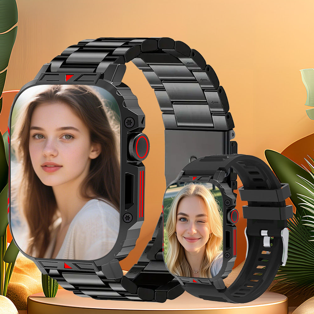 Temu Cross-Border Popular Sports Outdoor Smart Watch D8 Two-In-One Tws Bluetooth Call Heart Rate Exercise Sleep