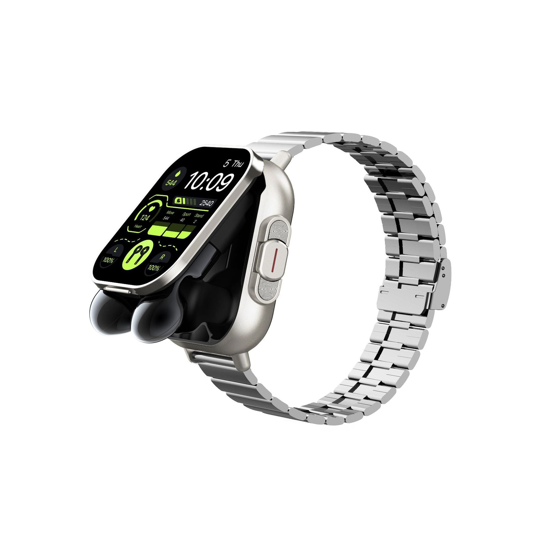Temu Cross-Border Popular Sports Outdoor Smart Watch D8 Two-In-One Tws Bluetooth Call Heart Rate Exercise Sleep