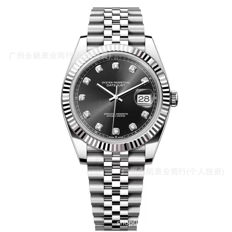 Factory Direct Sales Laojia Log Mechanical Watch Fully Automatic Mechanical Watch Luminous Nail Steel Belt Cross-Border Foreign Trade Dropshipping