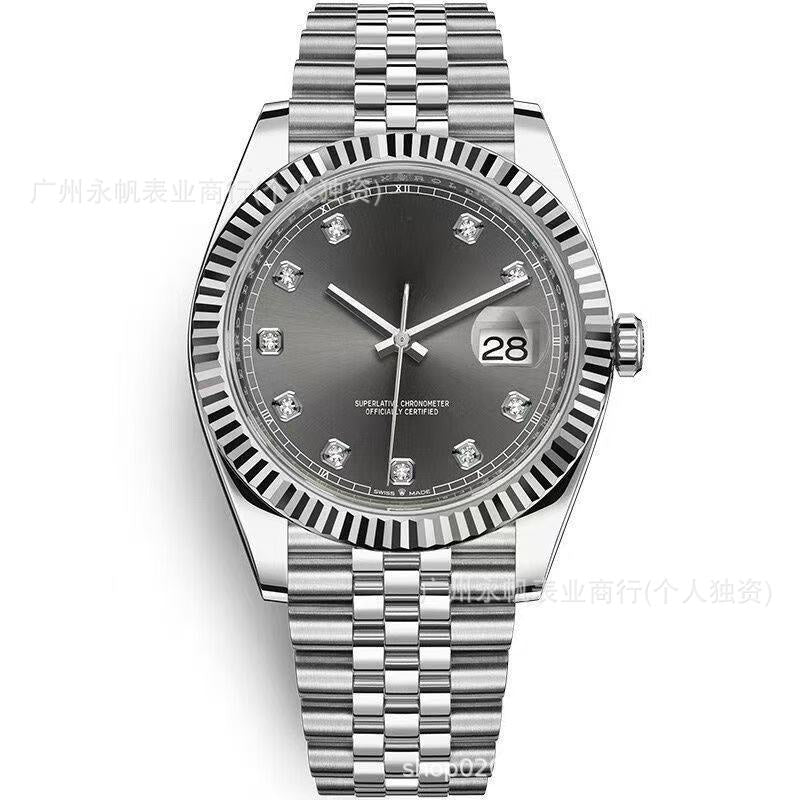 Factory Direct Sales Laojia Log Mechanical Watch Fully Automatic Mechanical Watch Luminous Nail Steel Belt Cross-Border Foreign Trade Dropshipping