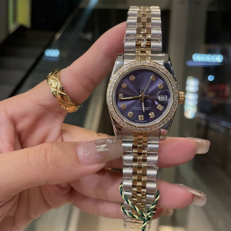 Weishang Daifa Laojia Oyster Constant Log 31MM Fully Automatic Mechanical Women's Watch Log Series Olive Green Watch
