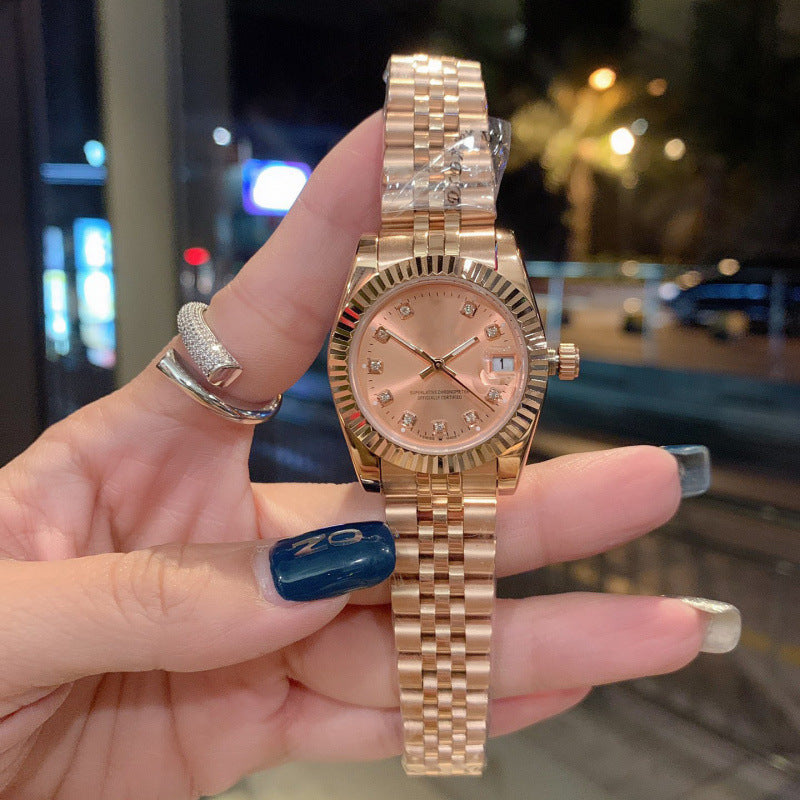 Weishang Daifa Laojia Oyster Constant Log 31MM Fully Automatic Mechanical Women's Watch Log Series Olive Green Watch