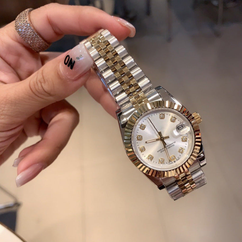 Weishang Daifa Laojia Oyster Constant Log 31MM Fully Automatic Mechanical Women's Watch Log Series Olive Green Watch