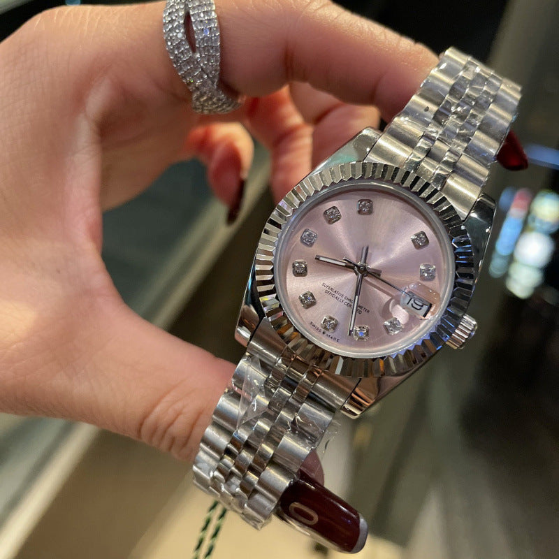 Weishang Daifa Laojia Oyster Constant Log 31MM Fully Automatic Mechanical Women's Watch Log Series Olive Green Watch