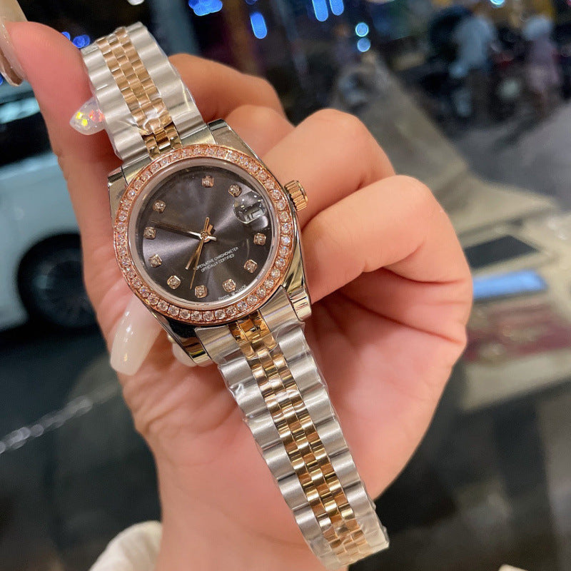 Weishang Daifa Laojia Oyster Constant Log 31MM Fully Automatic Mechanical Women's Watch Log Series Olive Green Watch