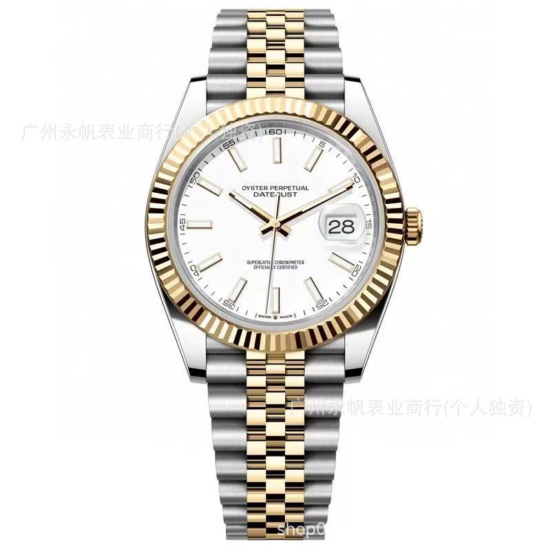 Factory Direct Sales Laojia Log Mechanical Watch Fully Automatic Mechanical Watch Luminous Nail Steel Belt Cross-Border Foreign Trade Dropshipping