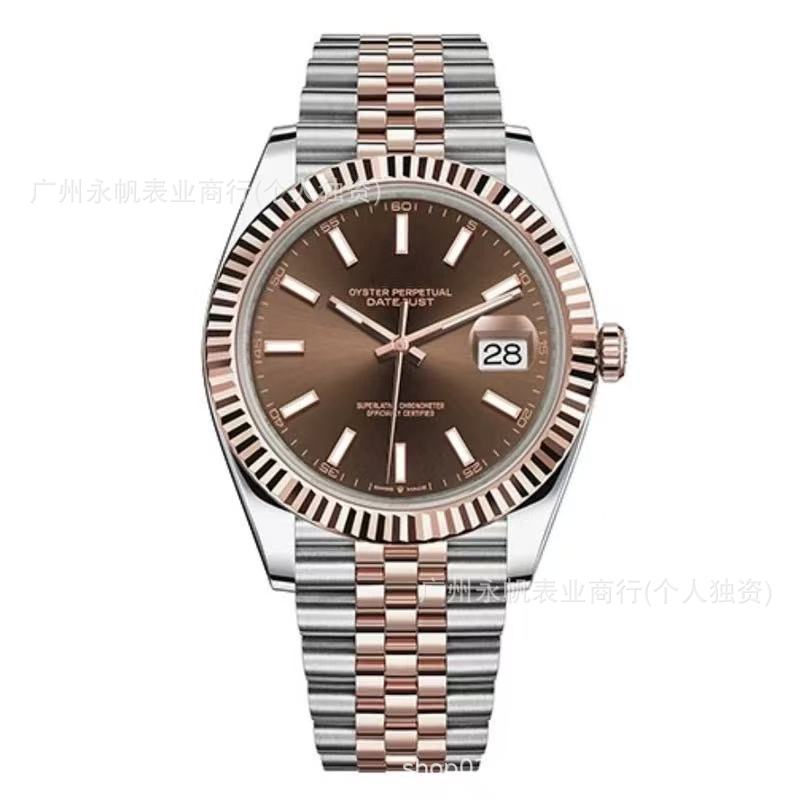 Factory Direct Sales Laojia Log Mechanical Watch Fully Automatic Mechanical Watch Luminous Nail Steel Belt Cross-Border Foreign Trade Dropshipping