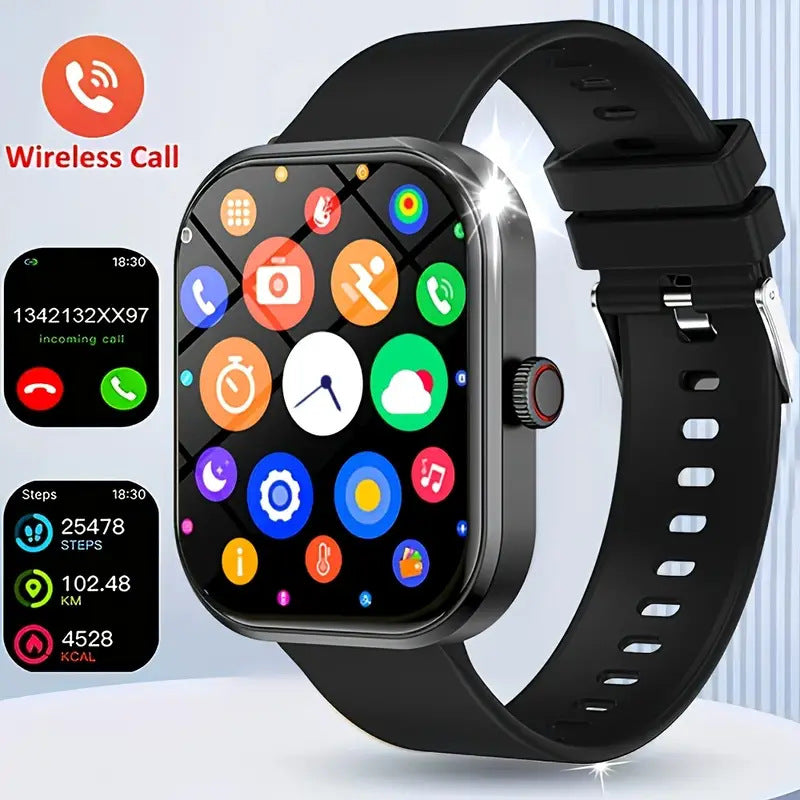 Temu Cross-Border Popular Sports Outdoor Smart Watch D8 Two-In-One Tws Bluetooth Call Heart Rate Exercise Sleep