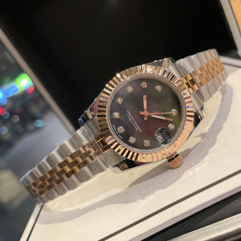 Weishang Daifa Laojia Oyster Constant Log 31MM Fully Automatic Mechanical Women's Watch Log Series Olive Green Watch