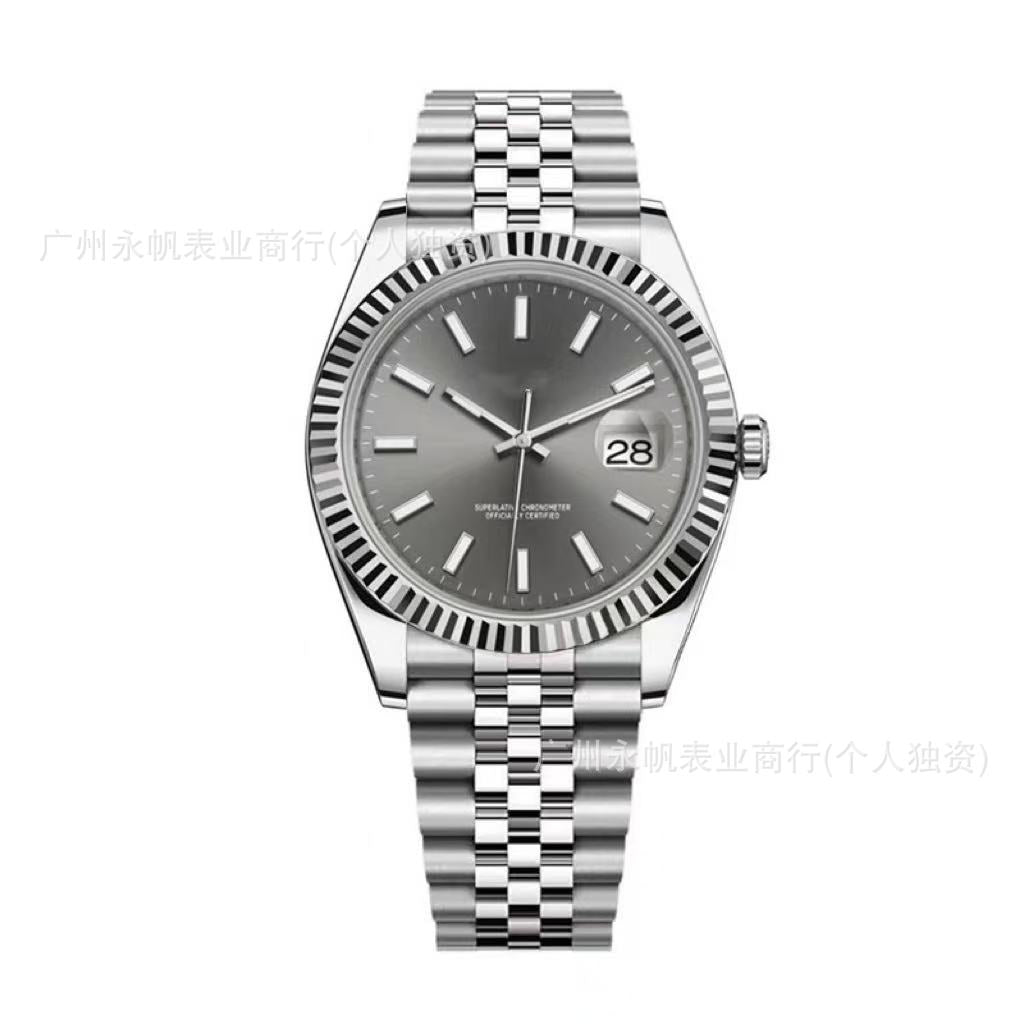 Factory Direct Sales Laojia Log Mechanical Watch Fully Automatic Mechanical Watch Luminous Nail Steel Belt Cross-Border Foreign Trade Dropshipping