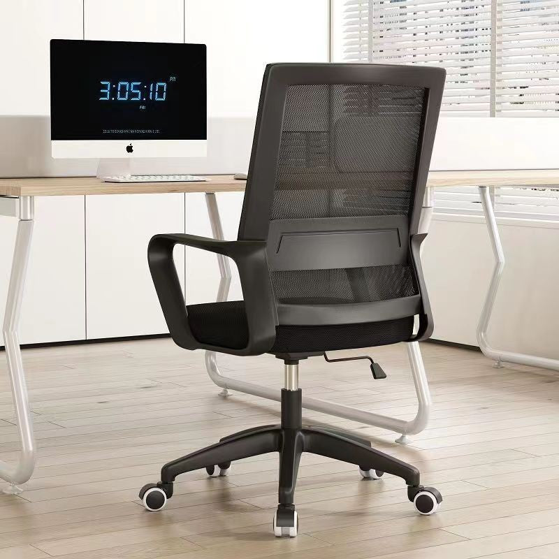 Computer Chair, Comfortable for Long Sitting, Home Office Chair, Student Study Chair, Dormitory Chair with Adjustable Headrest, Swivel Ergonomic Design
